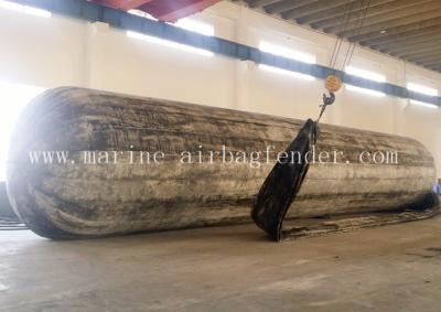 China D2.0m*EL20m 8 Layers High Strength Inflatable Rubber Marine Salvage Airbags for sale