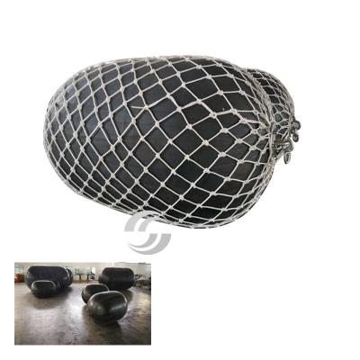 China Marine Berthing Pneuamtic Rubber Fenders 1.0m x 1.5m Rope Cover Fender for sale