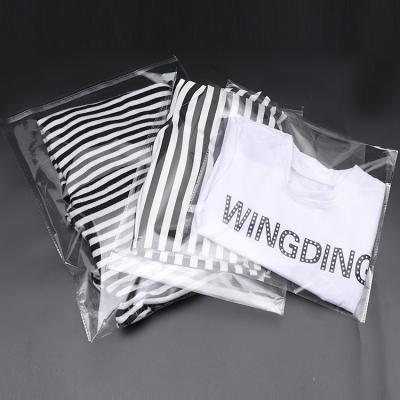 China Best Quality Recyclable Self Adhesive Transparent Bag OPP Clothing Packaging Shoes Dress Plastic Bag for sale