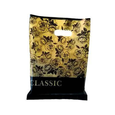 China POLYSMARTS Shopping Top Sell Custom Wholesale Shopping Die Cut Bag Popular Clear Plastic Handle Bag With Logo for sale