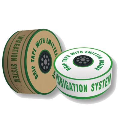 China Agricultural Farmland Irrigation System 16mm Drip Tape With Emitter Agriculture Drip Irrigation Flat Tape DT0116304030 for sale