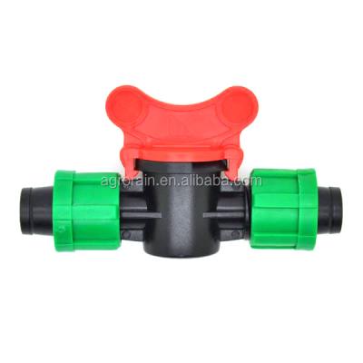 China Plastic Valve Drip Coupler Lock Tape Drip Irrigation Agriculture Drip Irrigation Controller Valve LV0117 50pcs/pack for sale