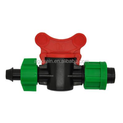 China Plastic PE Pipe Tape Starter Soft Valve 16mm Drip Irrigation Tape Use Valve For Irrigation OV0217 50pcs/pack for sale