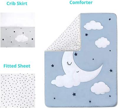 China Sustainable Baby Crib Bedding Bedroom Products Baby Hutch Bedding Set 100% Cotton Baby Bedding Set for sale