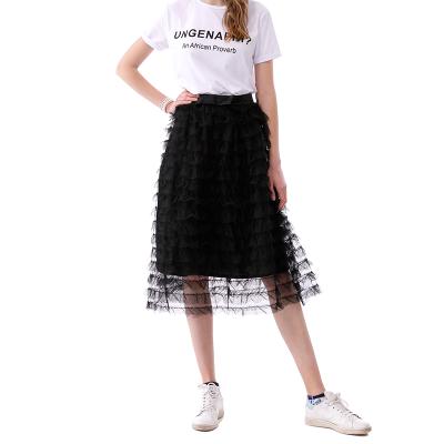 China Plus Size New Arrive OEM Factory Price With Striping Woman Casual Skirt for sale