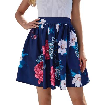 China New Arrival Women's Sustainable Clothing Mini Short Flower Printed Skirt for sale