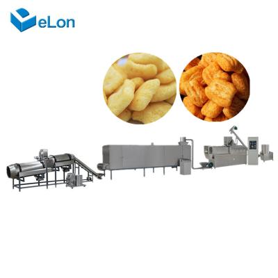 China Building Material Shops Outdoor Spray Sugar Puffed Food Production Line Corn Puffed Snack Equipment for sale