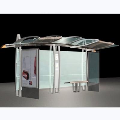 China New style modern cabana for street furniture with tempered glass for sale