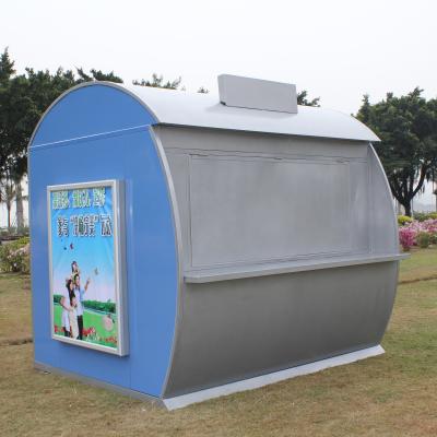 China Minimalist simple style high quality mental retail kiosk for outdoor furniture for sale