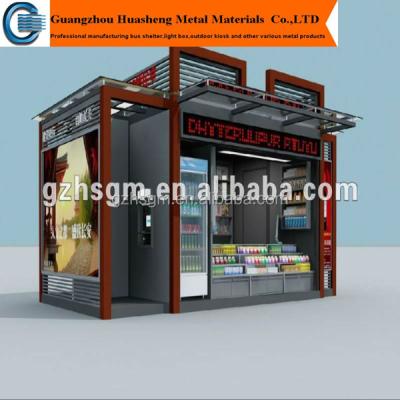 China Outdoor furniture street shop rush design modular structure cafe kiosk for sale