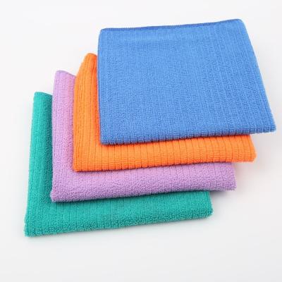 China Viable 16x16 Inch Microfiber Towel Cleaning Microfiber Towel Colorful Hot Selling Set for sale