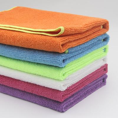 China Viable Universal 10pcs Vacuum Packing Logo Wholesale Microfiber Cleaning Cloth Available Custom for sale