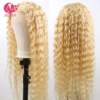 China 100% Swiss Sheer Lace Bob Wigs Highlight Short Blonde Bob Natural Indian Human Hair Straight HD Virgin Hair Front Wigs for sale