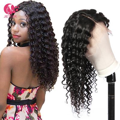 China Factory Wholesale 10A Brazilian Virgin Human Hair Raw Swiss Curly Straight Lace Front Wig With Baby Hair Unprocessed Lace Front Wig For Black Women for sale