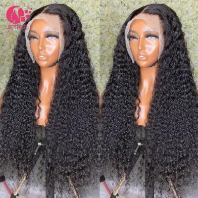 China Swiss Lace Front Wigs For Black Woman Highlight Water Wave Wigs Indian Human Natural Hair Wholesale HD Virgin Human Hair Black Woman for sale