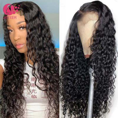 China Short Curly Water Wave Wig Brazilian Curly Hair Water Wave Lace Front Wig Curly Curly Short Bob Hair Wig Natural Color Indian for sale