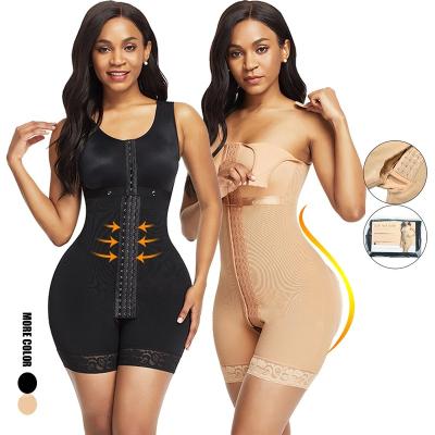 China Antibacterial Compression High Quality Full Body Shapewear Women Seamless Shaper Jumpsuit for sale