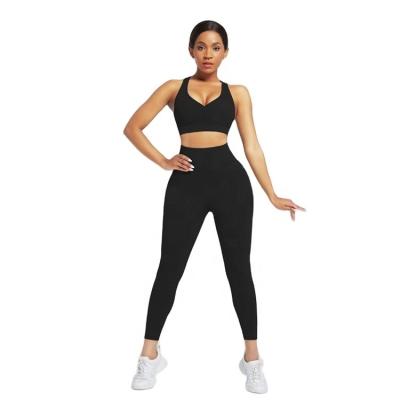 China 2022 Breathable Hot Selling 2 Piece Gym Yoga Sets Seamless Fitness Women Sports Set For Women Suit for sale