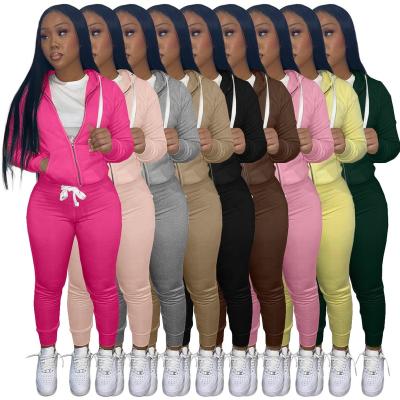 China Hot Sale Breathable Women Hoodies Set High Quality Two Piece Pants Set Thick Fabric Sweatsuit Women Set Tracksuit for sale