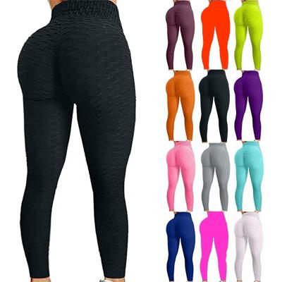 China QUICK DRY women waist yoga pants set tummy top control slimming booty leggings workout butt lift tights body shaperwear for sale