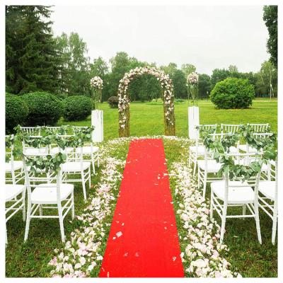 China Reversible Disposable Red Wedding Runner Aisle Red Carpets For Events for sale