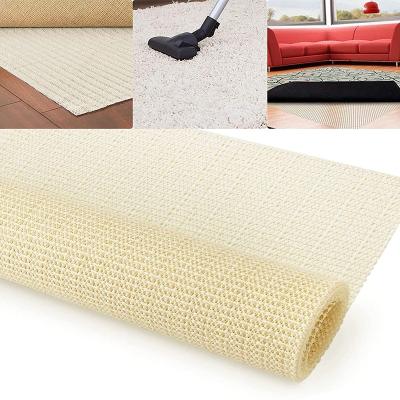 China Stain Resistant Non-Slip Felt PVC Foam Rug Pad Pad Mat For Under Rugs Carpets Runners Mats On Wooden Hardwood Floors for sale