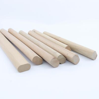 China Europe supply best custom made high quality ash wood round rods for diy project for sale