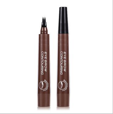 China Private Label Fashion Waterproof Four-claw Bifurcated Long Lasting Waterproof Sweatproof Eyebrow Pencil for sale