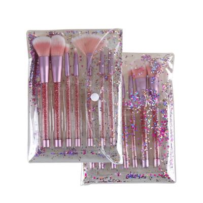 China Promoting Brushes Factory Supply Makeup Brush Metallic Shiny Cosmetics Brushes for sale