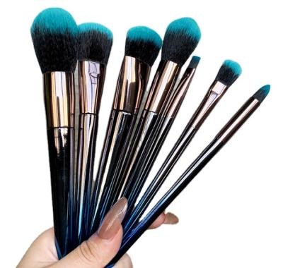 China Angular Blush 2020 New Design Makeup Brush Plating Rose MakeupTool for sale