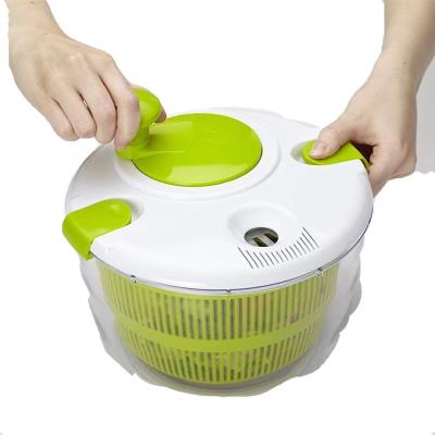 China Hot Selling Salad Spinner Design Fruit Vegetable Fruit Vegetable Salad Spinner BPA Free Hot Viable Quick Dry Manual Plastic Spinner for sale