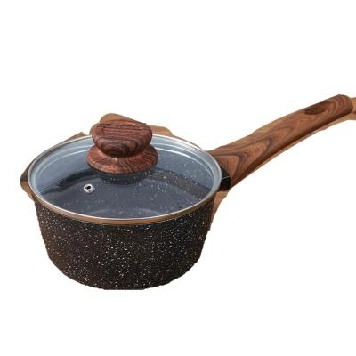 China 2021 New Design Viable Ideas Pan Pot Casting Aluminum Nonstick Curb Hard Home Cookware Cooking Set for sale