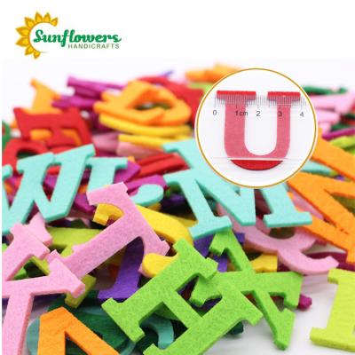 China Funny Educational Toy Die Cut Exit Alphabet Letter Felt A to Z for DIY Craft Project for sale