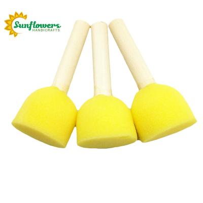 China Children's DIY Brushes 95x40mm Hot Selling Sponges Foam Brush For Kids Acrylics Craft Projects for sale