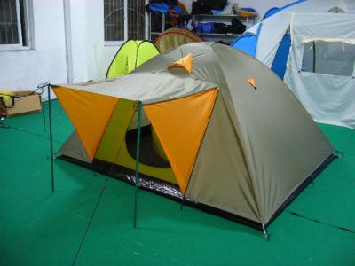 China 3-person double-layer waterproof camping hiking tent dome tent igloo tent for sale