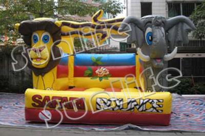 China inflatable lion and elephant  bouncer castle for sale