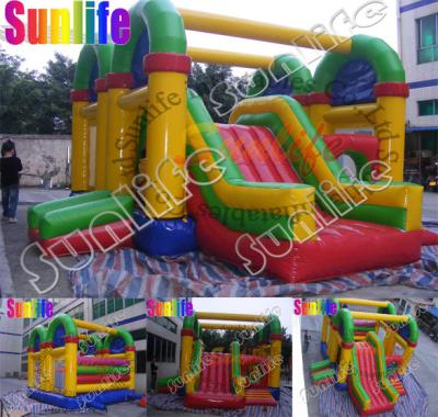 China Outdoor Inflatable Combo With Bouncy Slides And Climbing With CE / UL Blower for sale