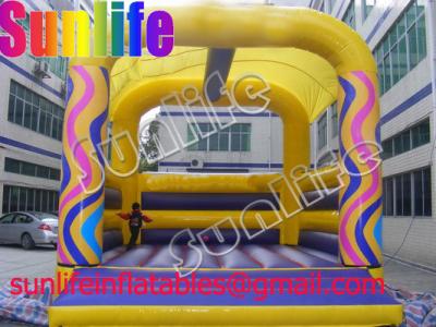 China BO179 colorful rainbow funny inflatable pvc tarpaulin castle for sale