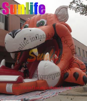 China inflatable tiger slide for sale