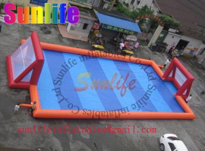 China inflatable high quality world cup football field, human soccer field for sale