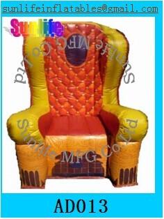 China inflatable 0.6mm pvc tarpaulin chair for event for sale