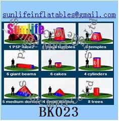 China inflatable 44pcs psp paintball bunker Flexible combination for sale