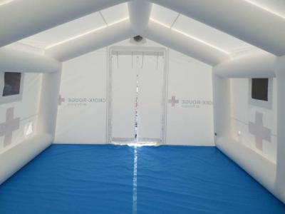 China inflatable air tight 0.6 mm pvc tarpaulin outdoor emergency medical tent for sale