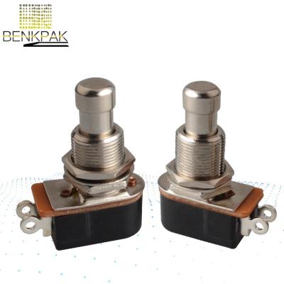 China SPST Soft Touch Momentary Push Button Stomp Foot Pedal Switch Electric Guitar Switch -Momentary ON 12mm for sale