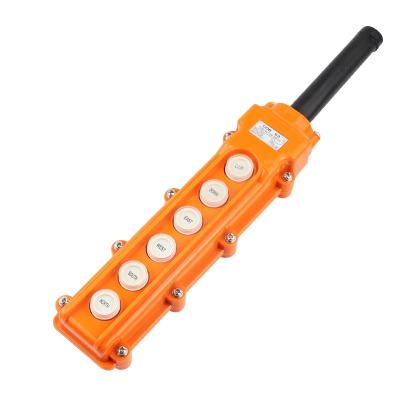 China COB-63 6 Ways Rainproof Crane Push Button Switch For Crane Control / Crane for sale