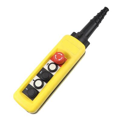 China Rainproof Type Crane Driving Remote Control Handle Push Button Switch XCA 4 Button Control Switch Single Speed for sale