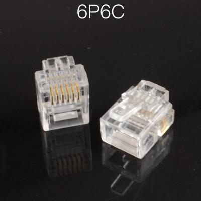 China 6P6C Plug Telephone Modular Telephone Connector & NC Crystal Head RJ11 RJ-11 6P6C for sale