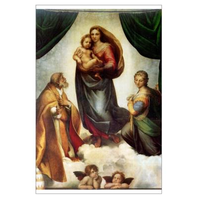 China Classic Sistine Madonna by Raphael Myriart canvas art prints giant canvas figurative portrait painting poster all art picture for sale