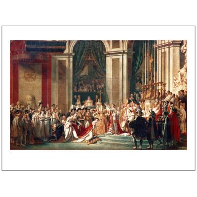 China Classic Figurative Napoleon Coronation Poster Print Home Decor Art Print Consecration of Empress Josephine By Jacques Louis David for sale