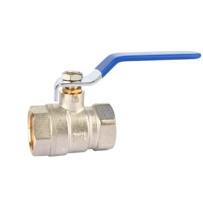 China HT 100-0109 Ball Valve HT 100-0109 Natural Gas System/Household High Quality Brass Water cw617n 3/4 Inch Ball Valve With Blue Long Handle for sale